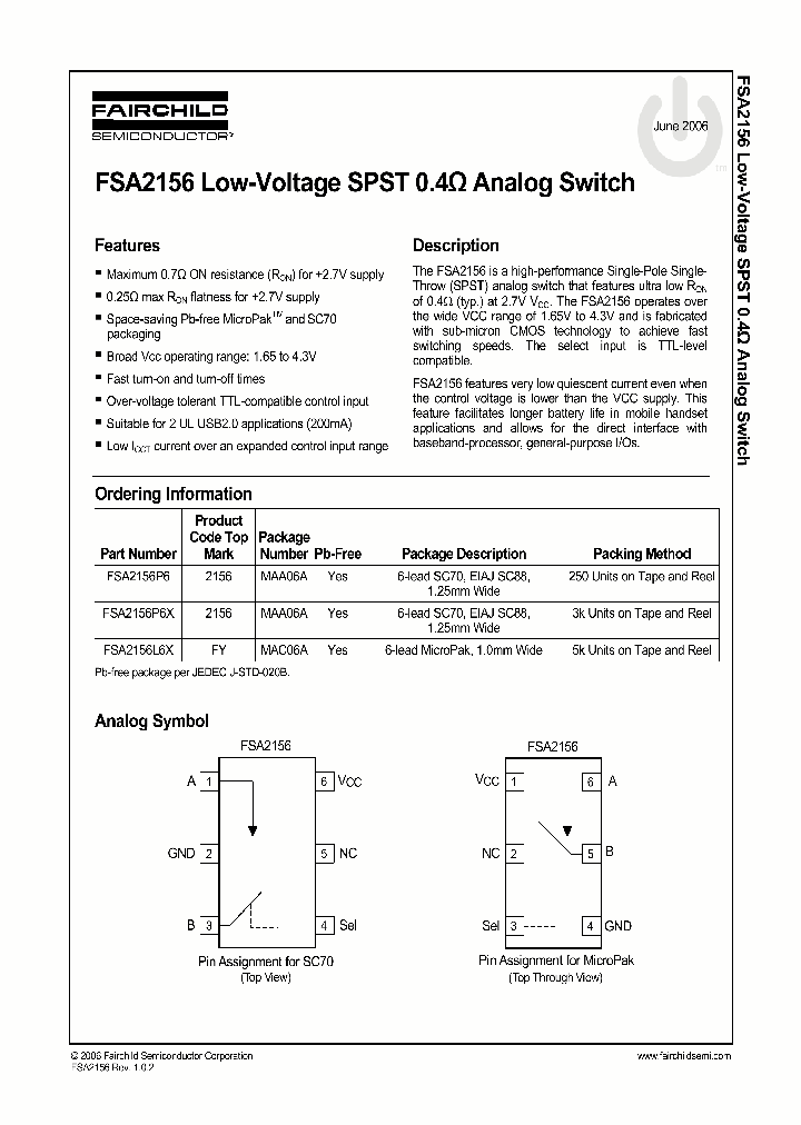 FSA2156P6_515278.PDF Datasheet