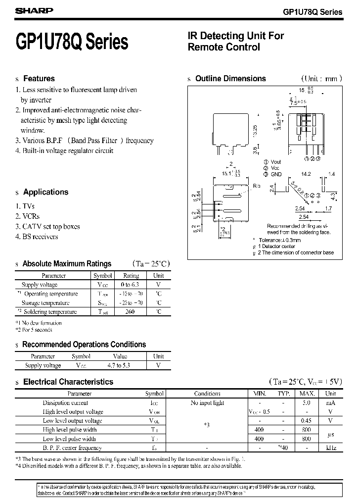GP1U780Q_534403.PDF Datasheet