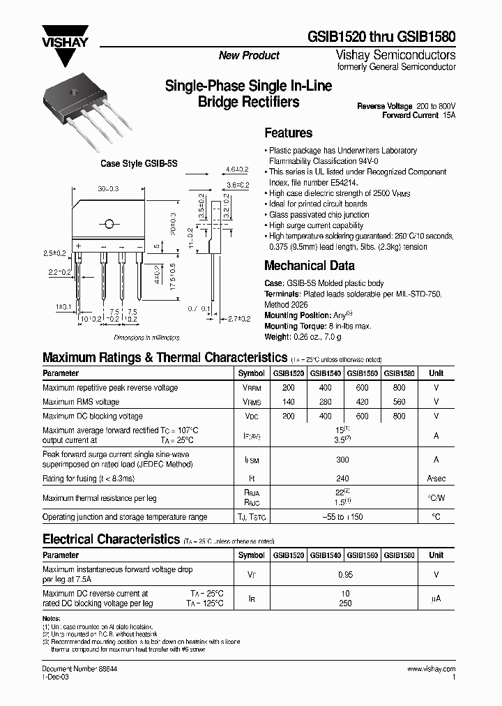 GSIB1560_531757.PDF Datasheet