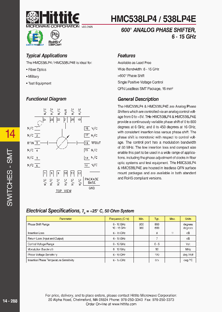 HMC538LP4_523708.PDF Datasheet