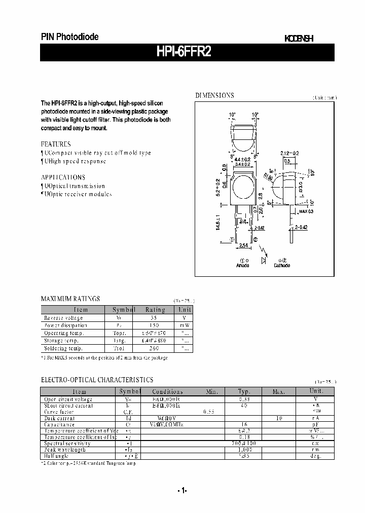 HPI-6FFR2_519423.PDF Datasheet