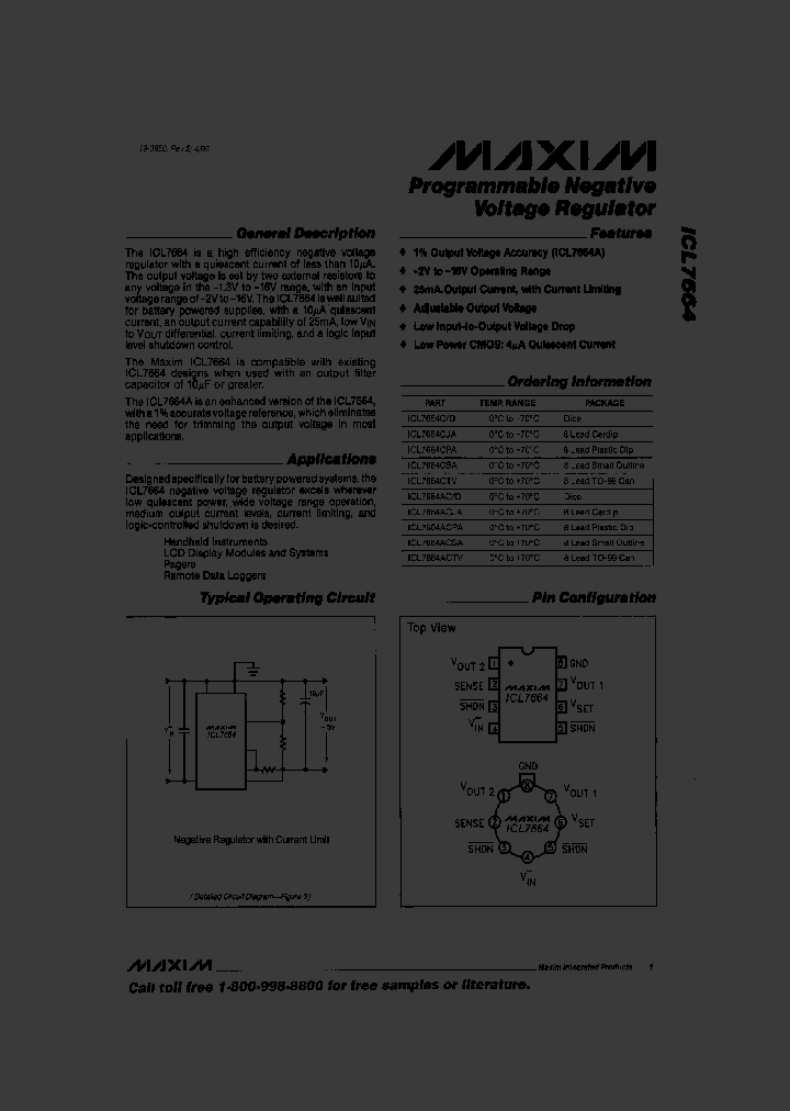 ICL7664ACJA_494943.PDF Datasheet