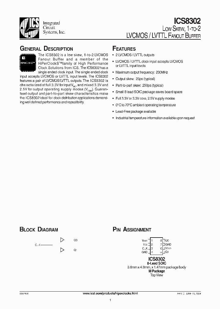 ICS8302AMT_493009.PDF Datasheet