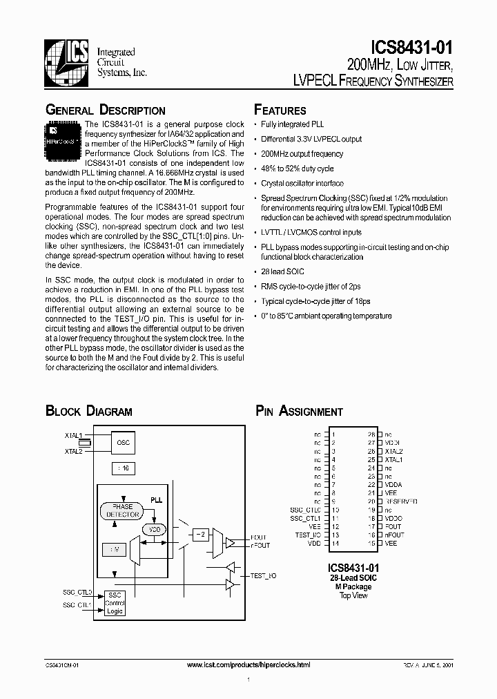 ICS8431CM-01_499340.PDF Datasheet