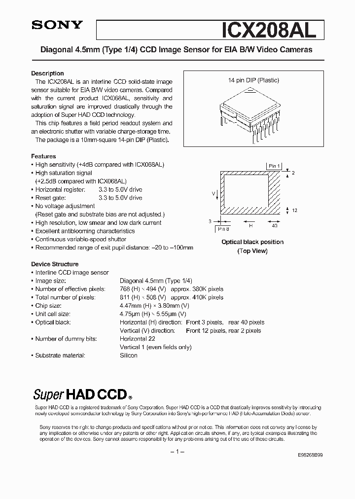 ICX208AL_505320.PDF Datasheet