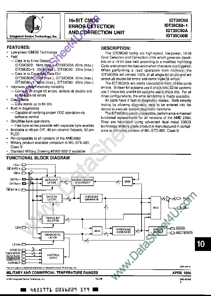 IDT39C60P_509908.PDF Datasheet