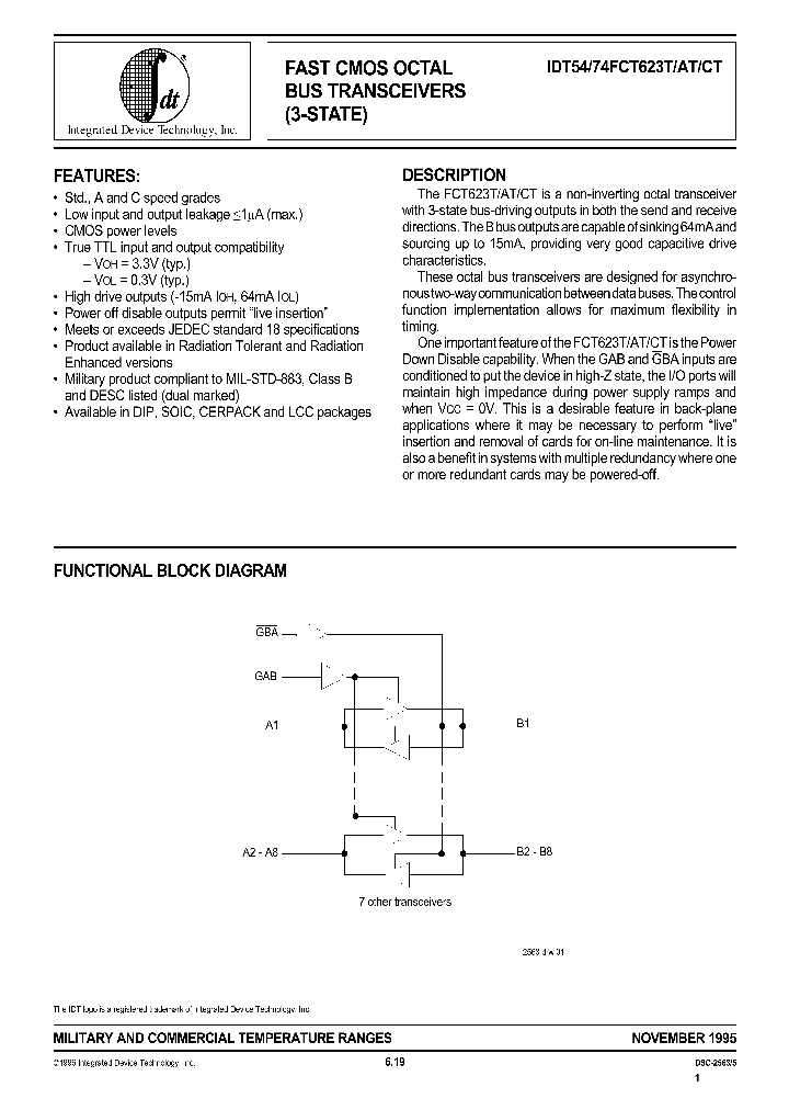 IDT54FCT623ATDB_492279.PDF Datasheet