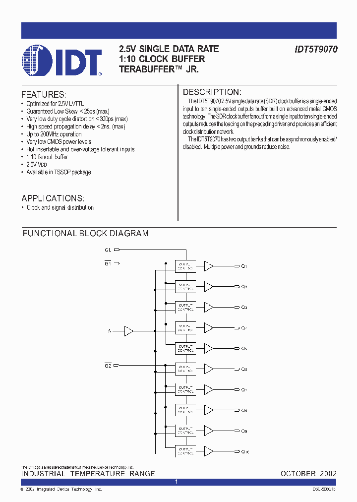 IDT5T9070PAI_551356.PDF Datasheet