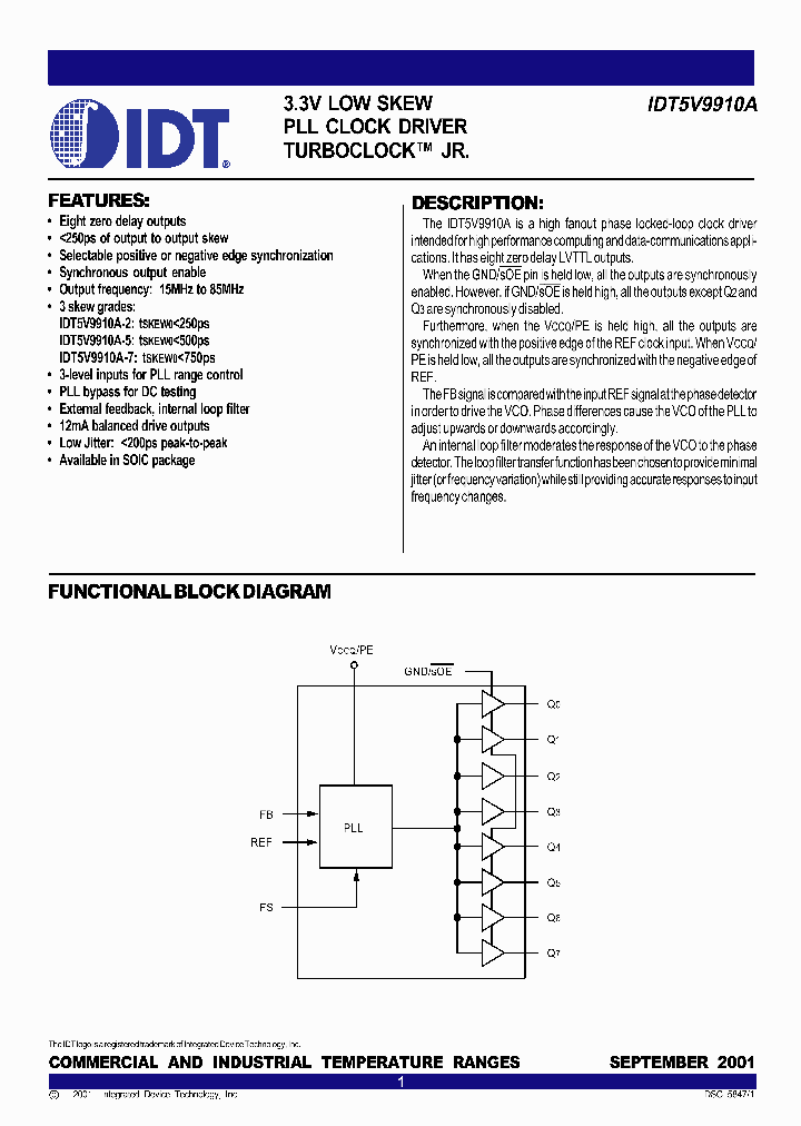 IDT5V9910A_527727.PDF Datasheet