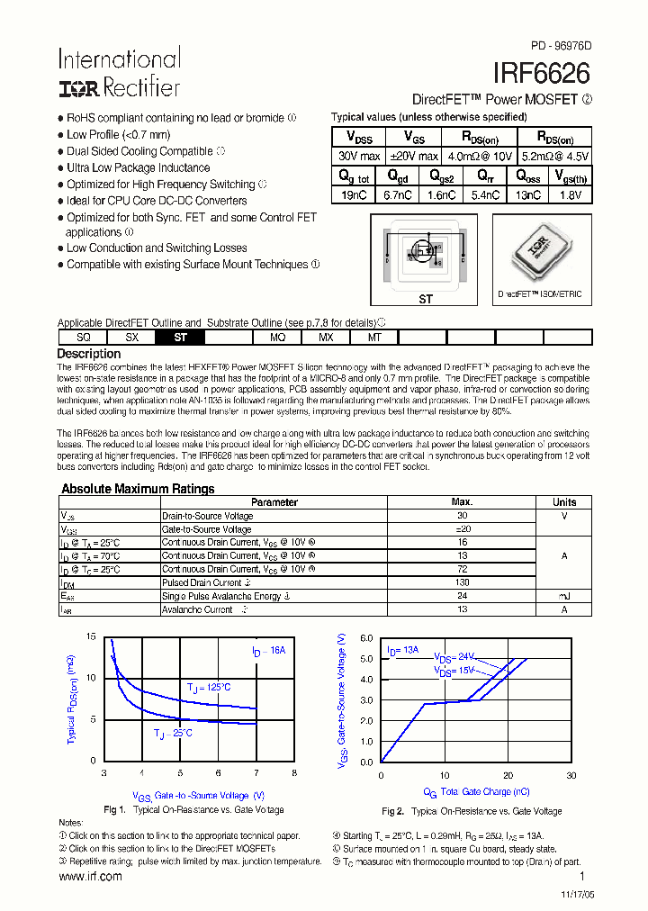IRF6626_524704.PDF Datasheet