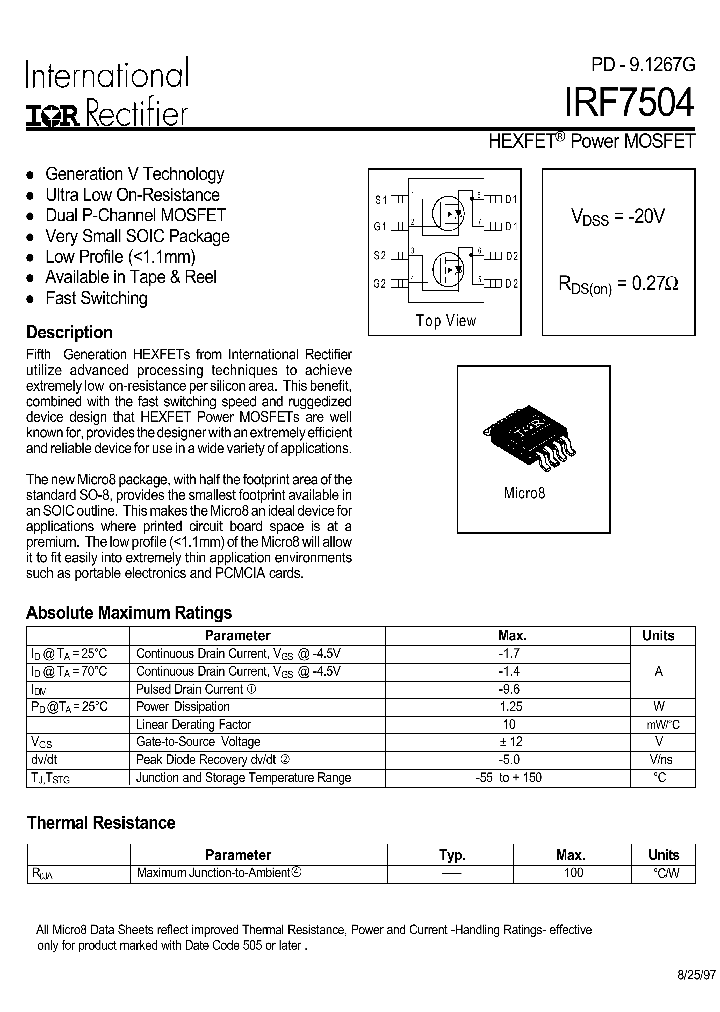 IRF7504_501179.PDF Datasheet