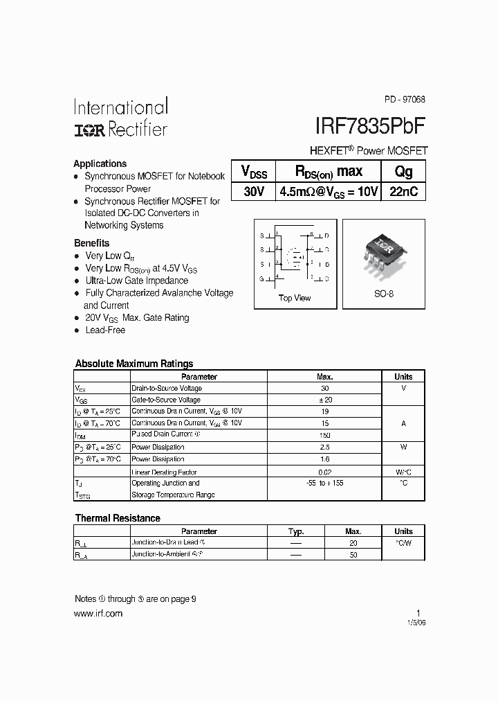IRF7835PBF_541806.PDF Datasheet