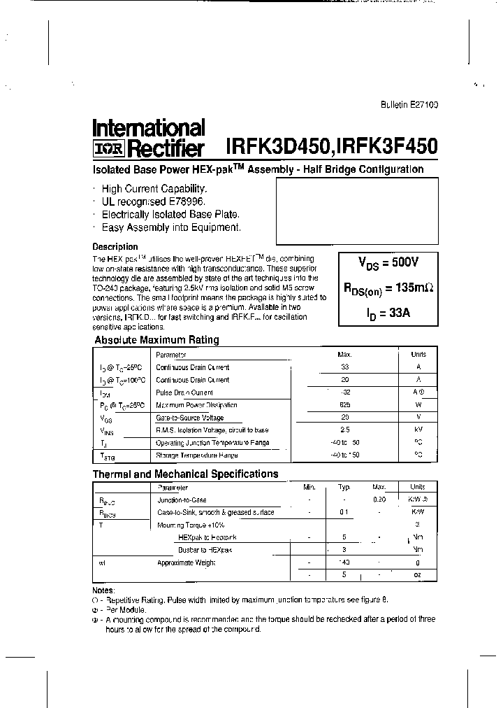 IRFK3D450_506733.PDF Datasheet