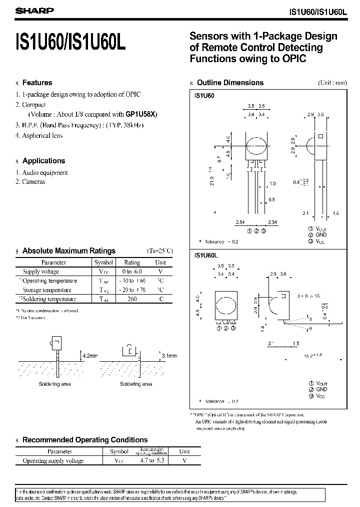 IS1U60L_534155.PDF Datasheet
