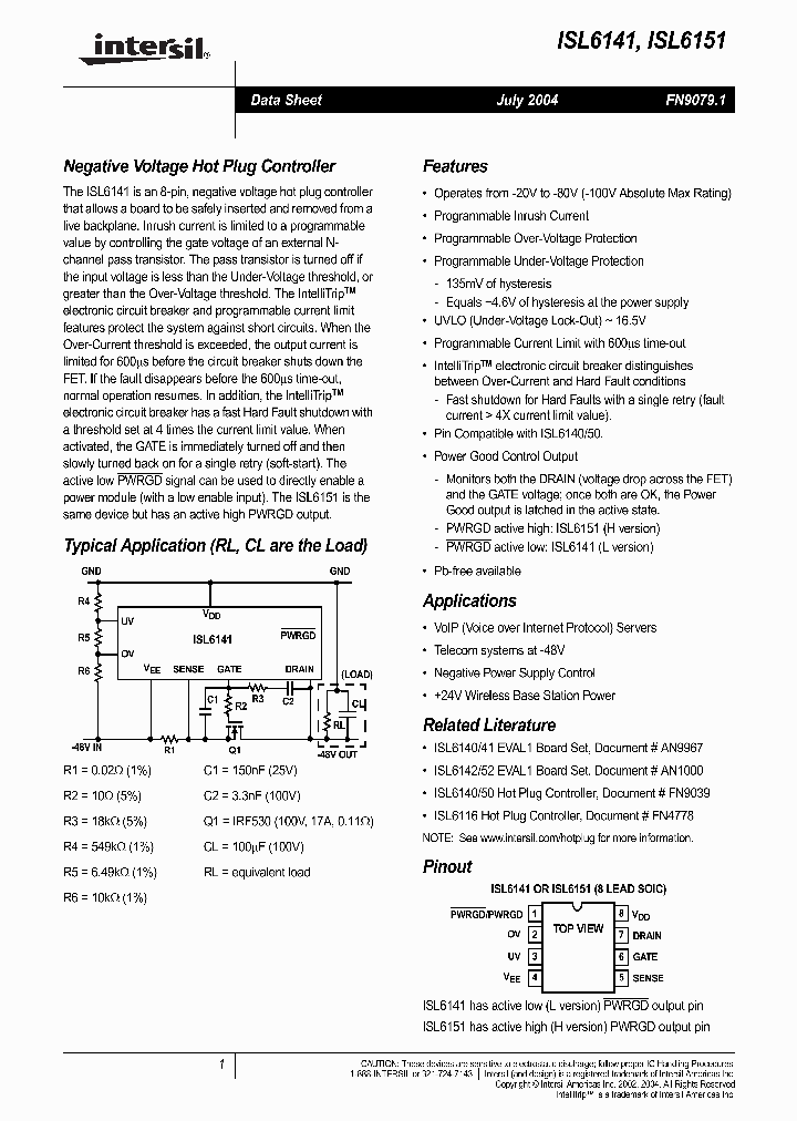 ISL6151CB_490222.PDF Datasheet