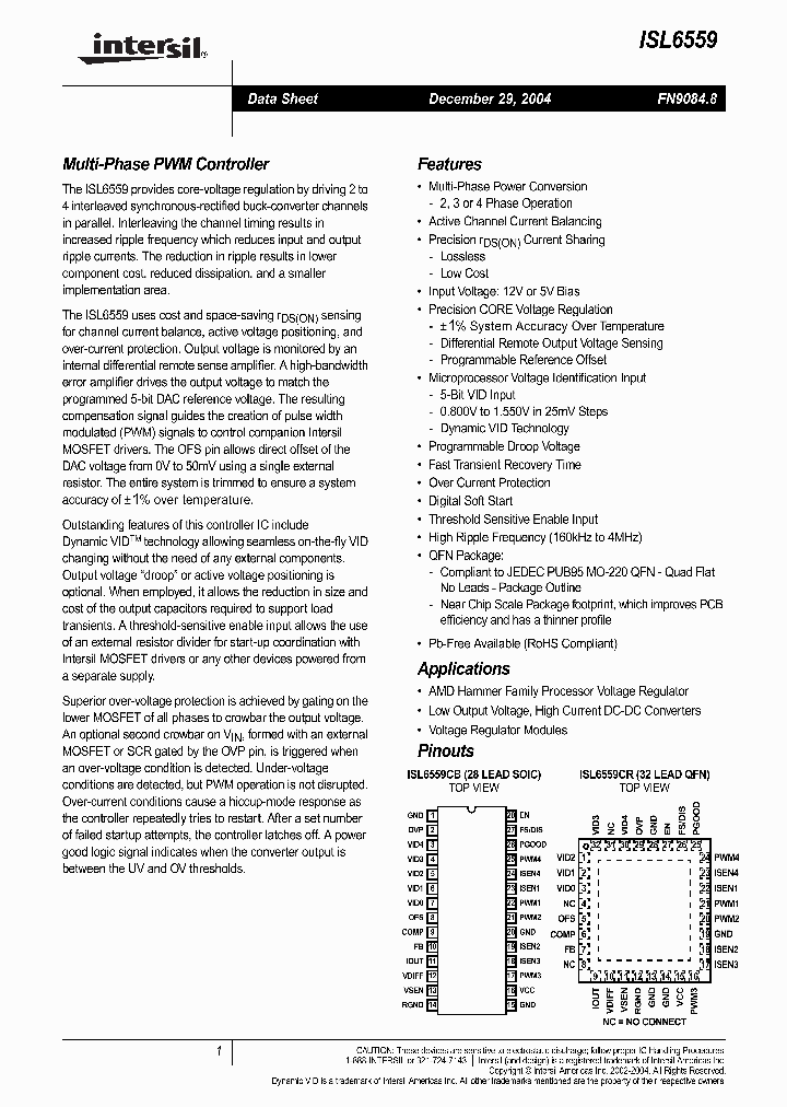 ISL6559CB_525398.PDF Datasheet