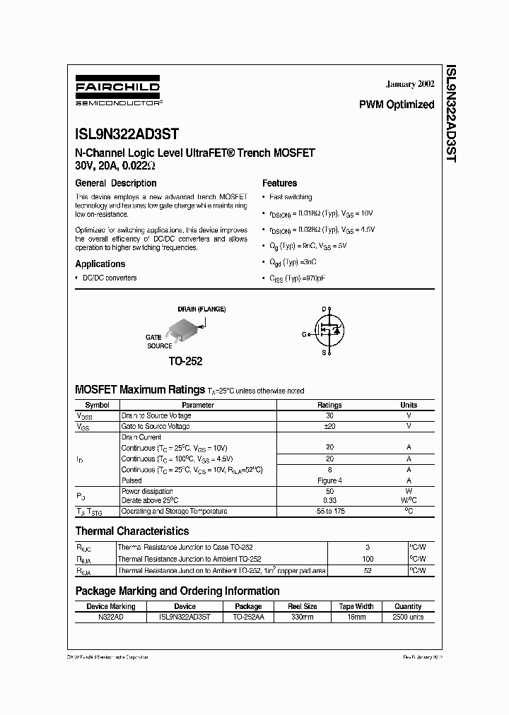ISL9N322AD3ST_500955.PDF Datasheet