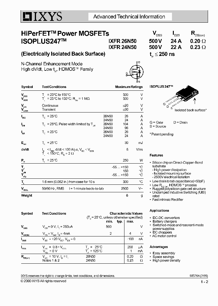 IXFR24N50_546555.PDF Datasheet