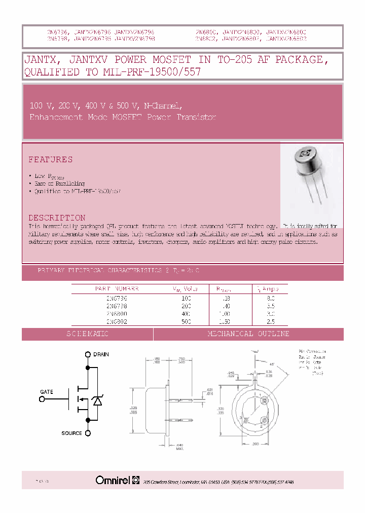 JANTX2N6796_545509.PDF Datasheet