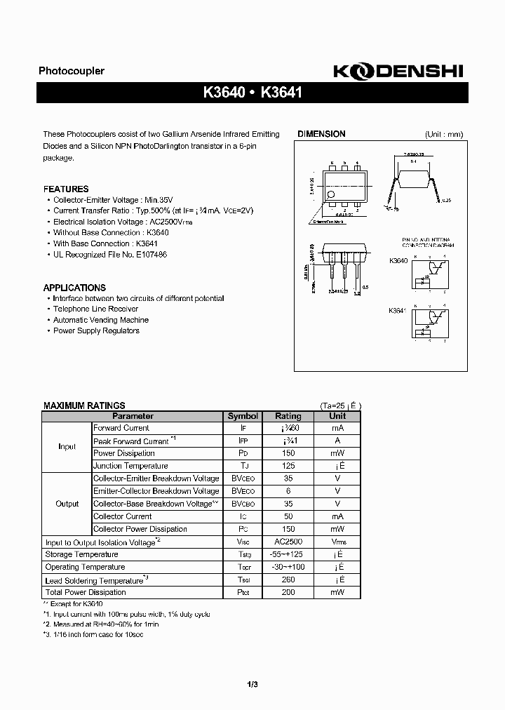 K3640_492596.PDF Datasheet