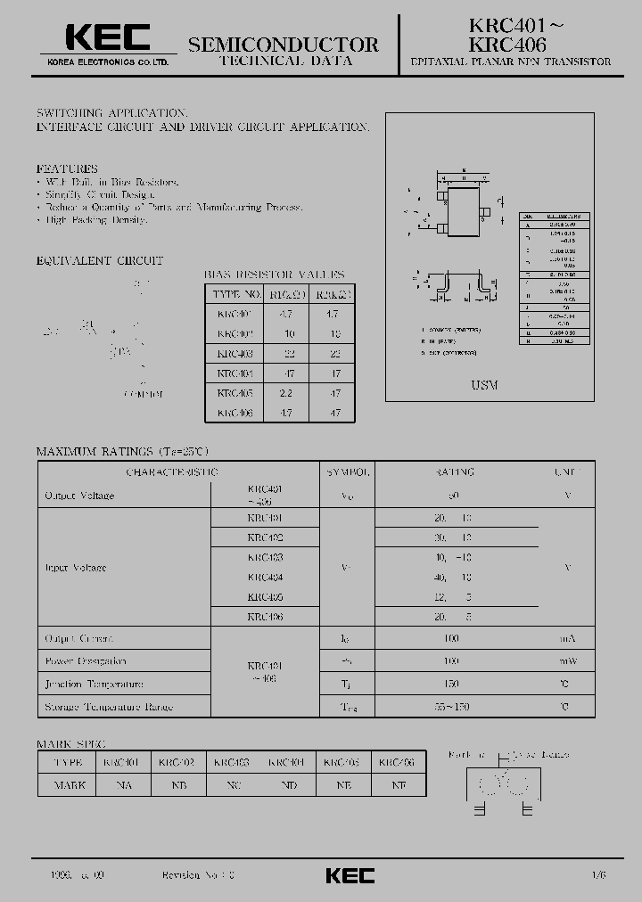 KRC401_520796.PDF Datasheet
