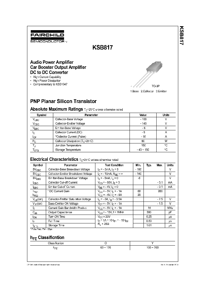 KSB817_487363.PDF Datasheet