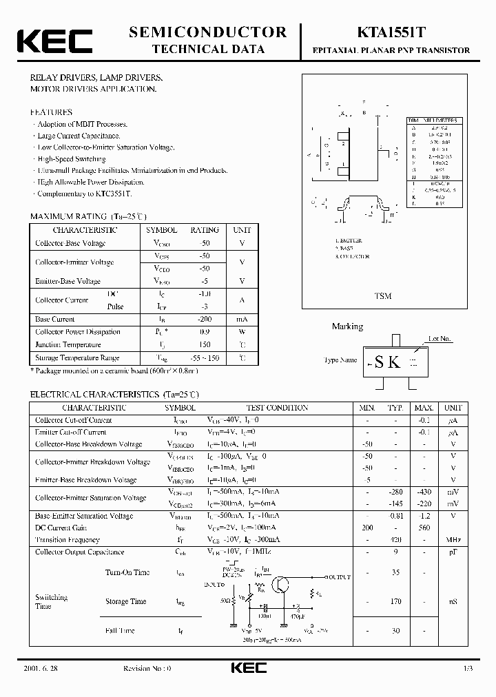 KTA1551T_541444.PDF Datasheet