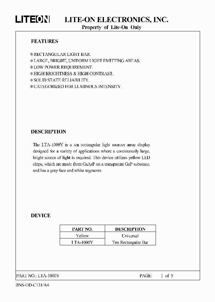 LTA-1000Y_520464.PDF Datasheet