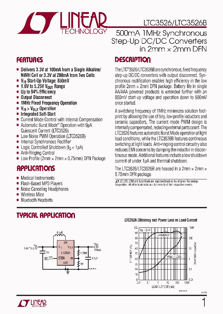 LTC3526LTC3526BNBSP_490357.PDF Datasheet