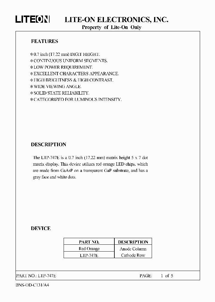 LTP-747E_506713.PDF Datasheet