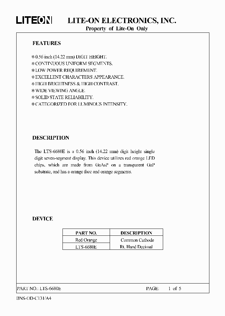 LTS-6680E_537160.PDF Datasheet