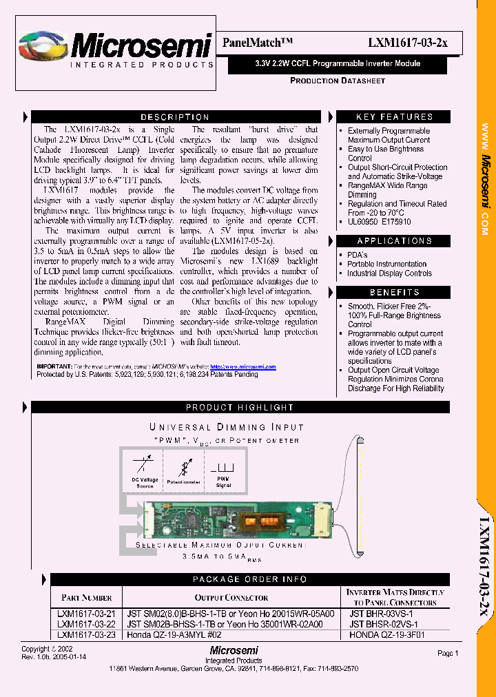 LXM1617-03-21_500709.PDF Datasheet
