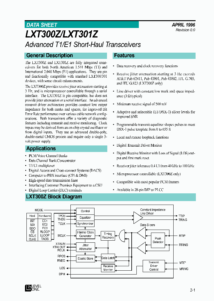 LXT300Z_491849.PDF Datasheet