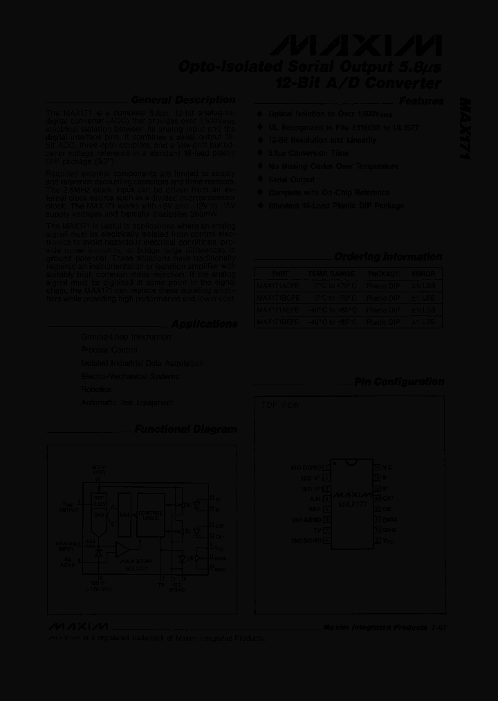 MAX171_485595.PDF Datasheet