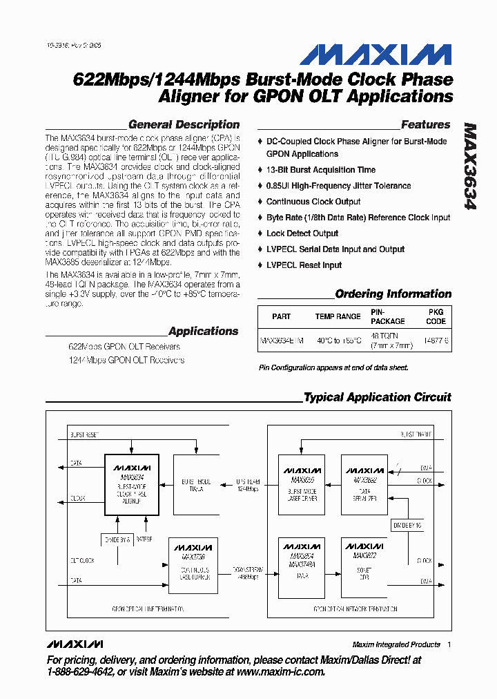 MAX3634ETM_484146.PDF Datasheet
