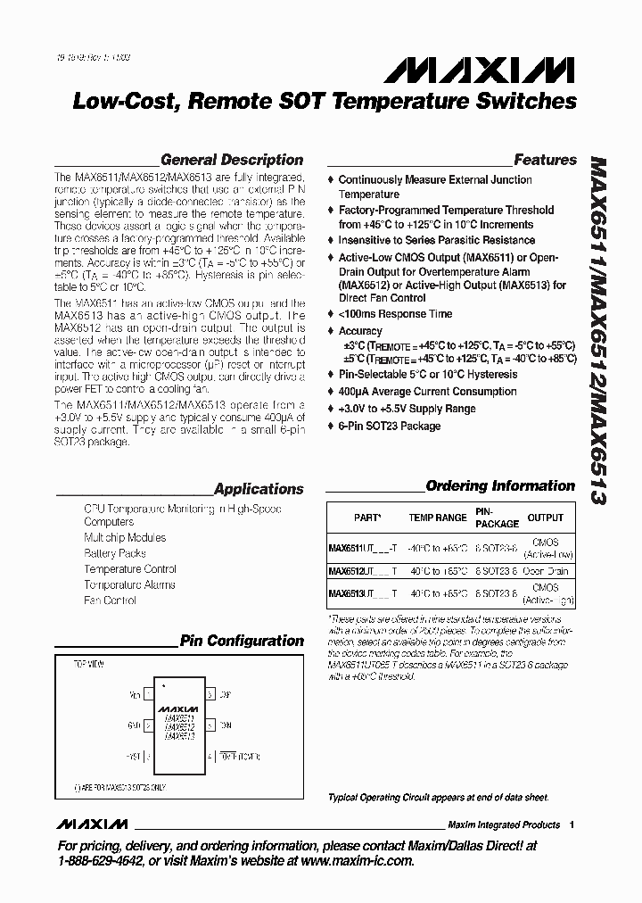 MAX6512UT-T_522639.PDF Datasheet