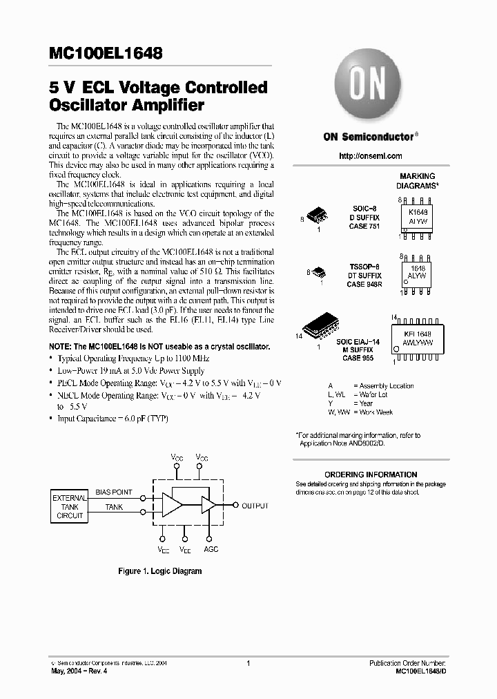 MC100EL1648D_506331.PDF Datasheet