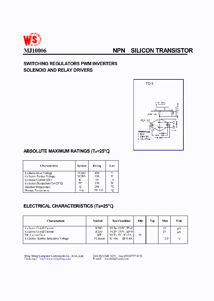 MJ10006_540178.PDF Datasheet