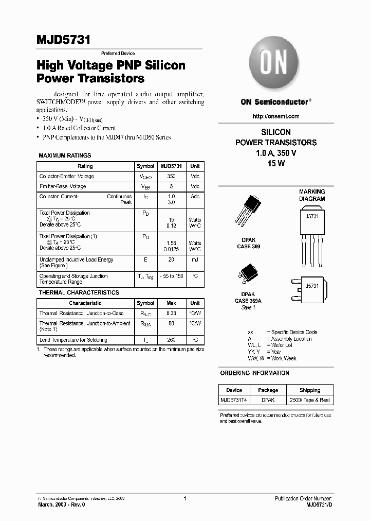MJD5731_543483.PDF Datasheet