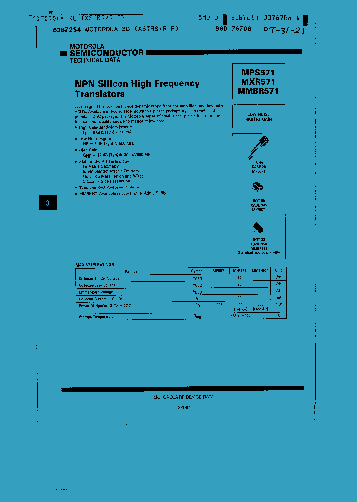MMBR571_558627.PDF Datasheet