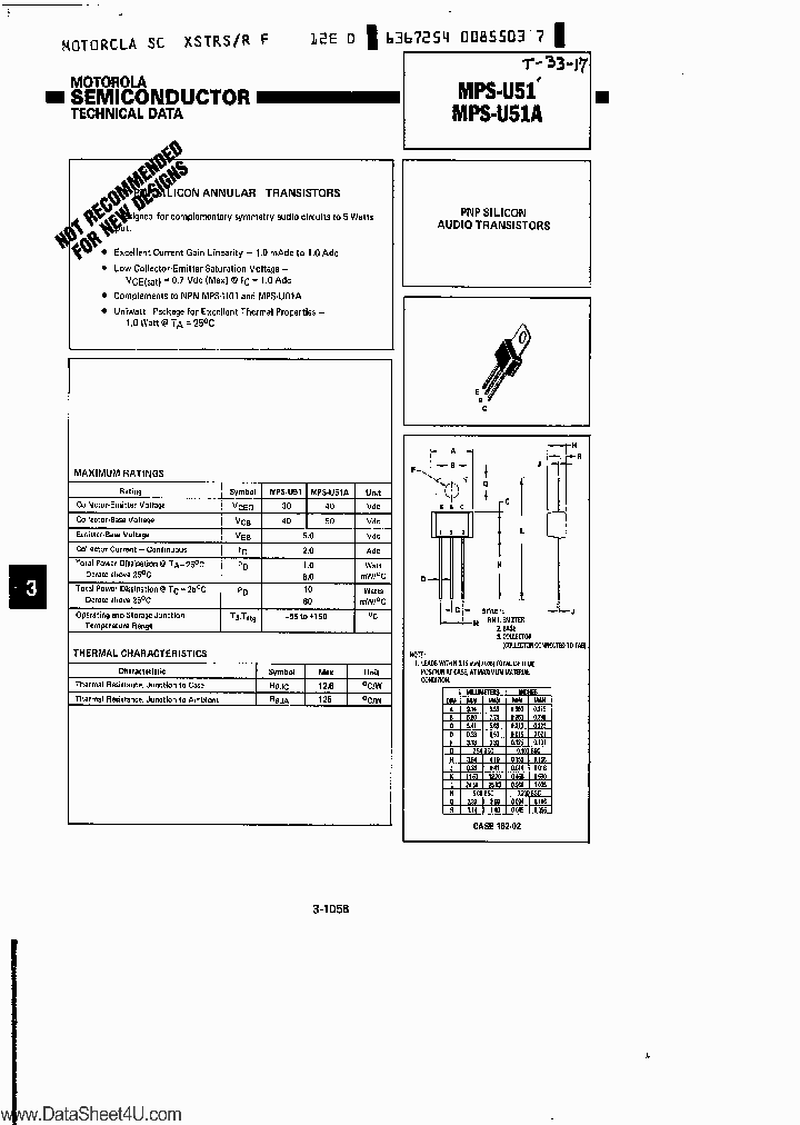 MPSU51A_505824.PDF Datasheet