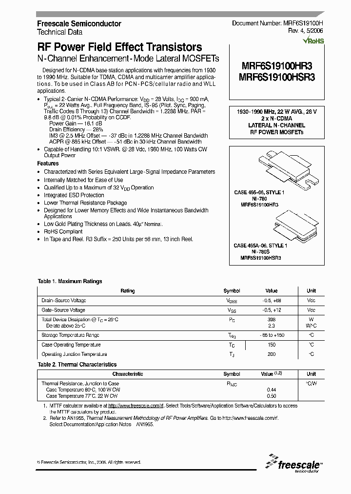 MRF6S19100H_549056.PDF Datasheet