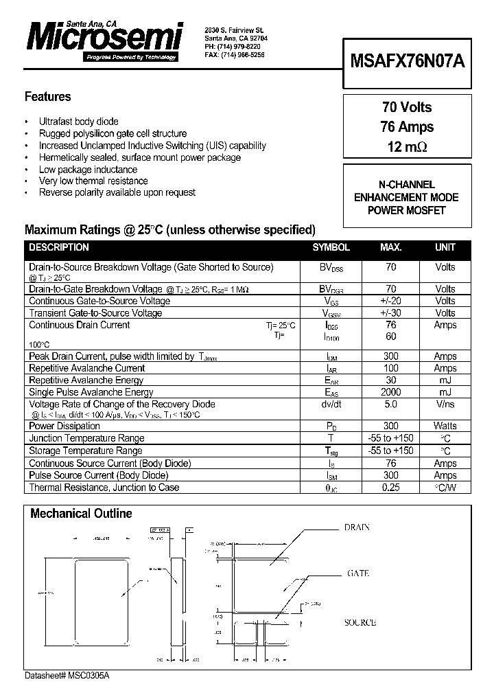 MSAFX76N07A_526282.PDF Datasheet