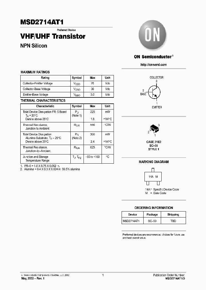 MSD2714AT1_506546.PDF Datasheet