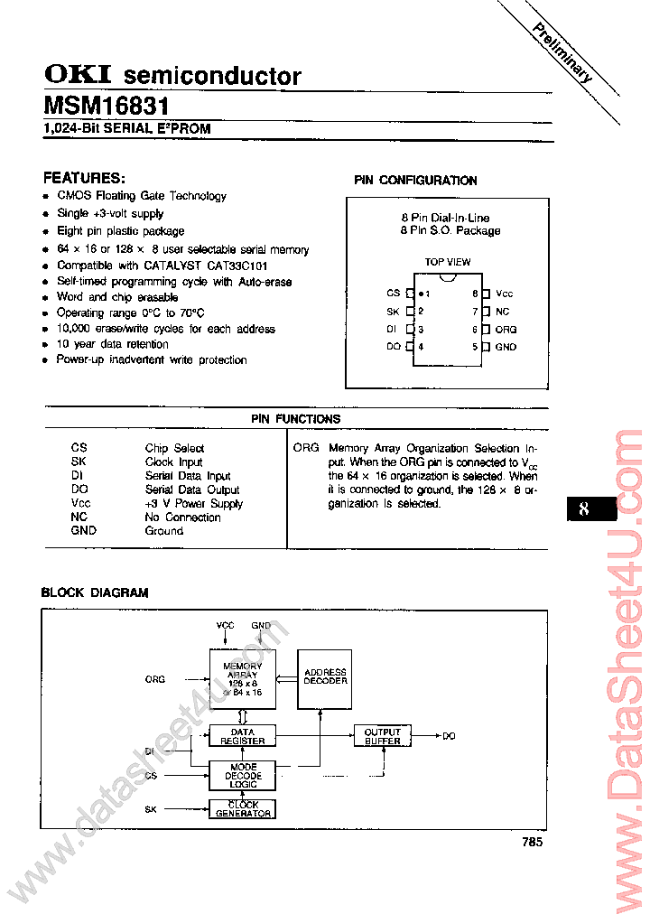 MSM16831_547069.PDF Datasheet