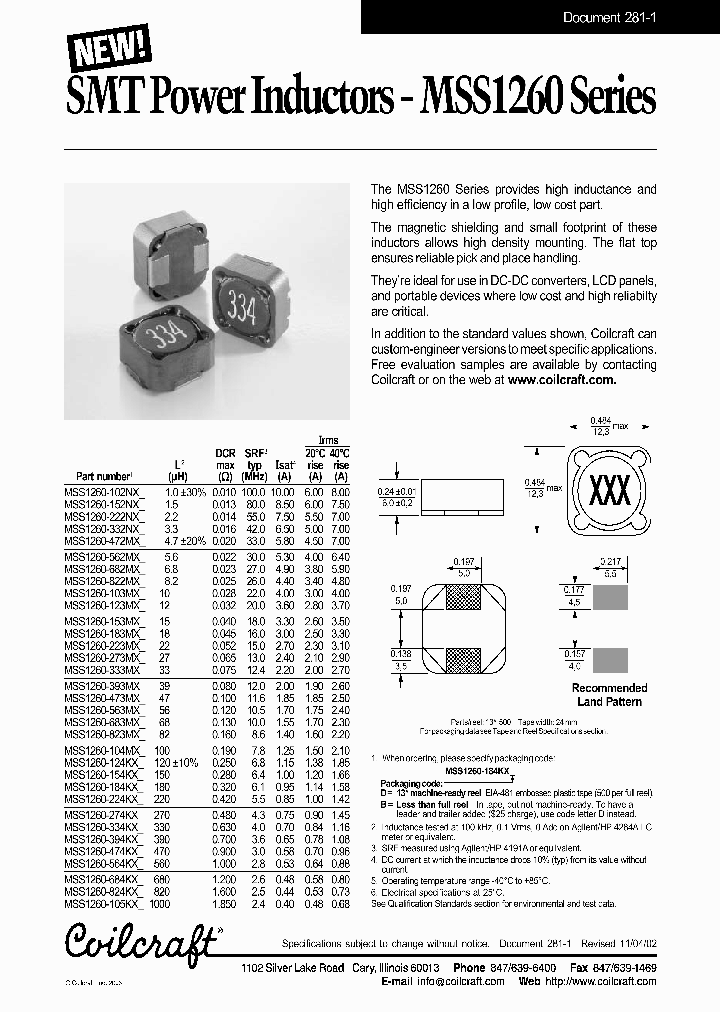 MSS1260-102NX_554990.PDF Datasheet