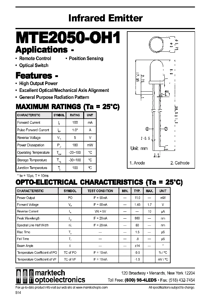 MTE2050-OH1_538856.PDF Datasheet