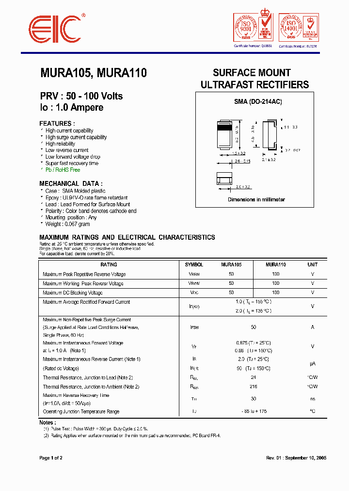 MURA110_540720.PDF Datasheet