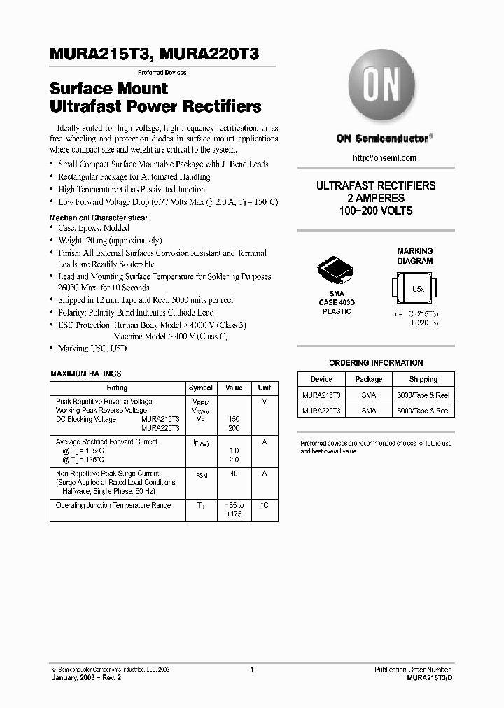 MURA215T3_540729.PDF Datasheet