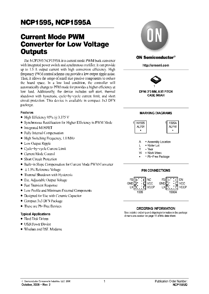 NCP1595_536082.PDF Datasheet